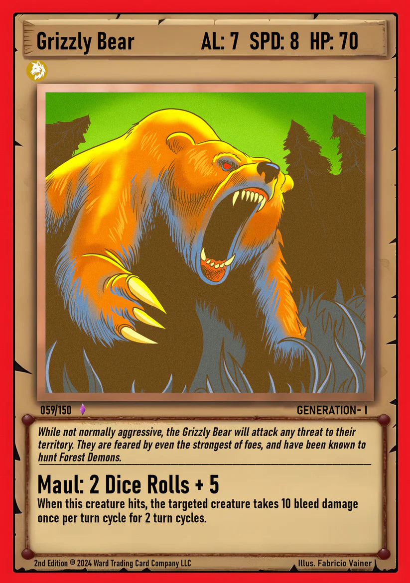 Grizzly Bear #59 Ward Gen I