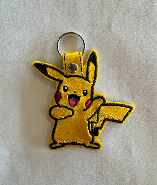 Pokémon Pikachu Vinyl Keychain (Hand-crafted)