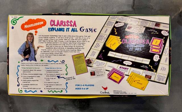 Vintage Clarissa Explains It All Board Game (1994)