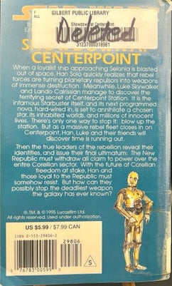 Star Wars: Showdown at Centerpoint (Correllian Trilogy #3) (Library book) - Allen, Roger Macbride (11th printing, 1995)