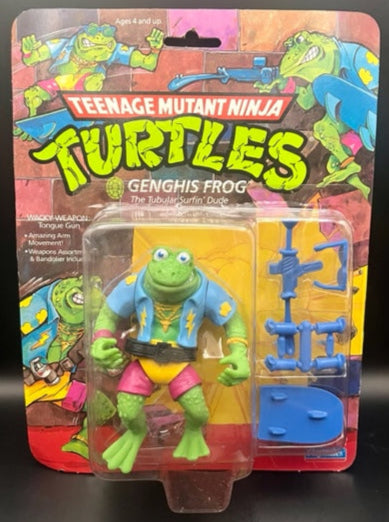 Vintage Teenage Mutant Ninja Turtles Genghis Frog Action Figure
