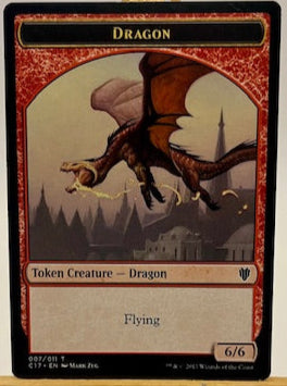 Magic the Gathering Dragon Token card