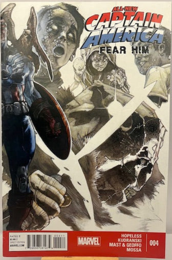 2015 Captain America Fear Him #4 comic book