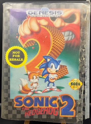 Genesis Sonic the Hedgehog 2 (Not for resale) (Complete) (Case Damage)
