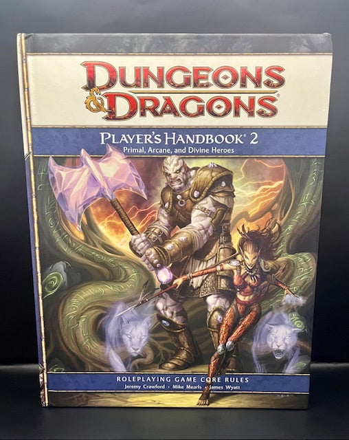 Dungeons & Dragons Player's Handbook 2: Primal, Arcane, and Divine Heroes (4th Edition, 1st printing) (2009)