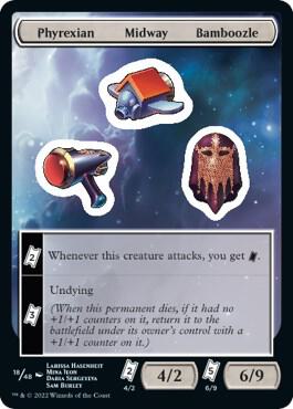 Phyrexian Midway Bamboozle Stickers #18 Unfinity