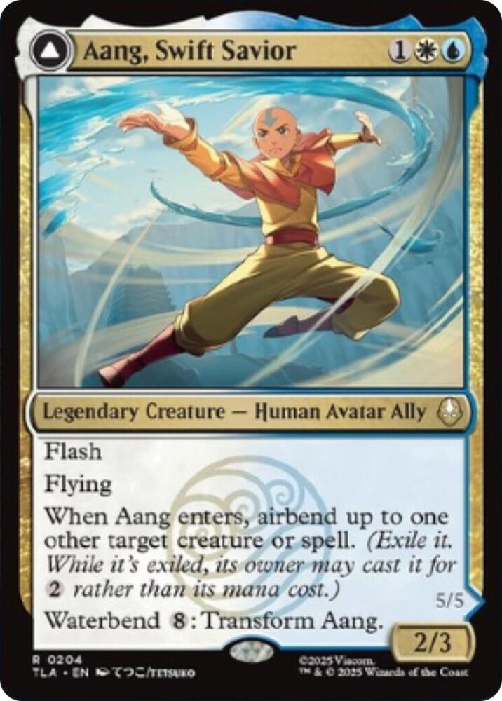 Aang, Swift Savior #204 FOIL Avatar: The Last Airbender
