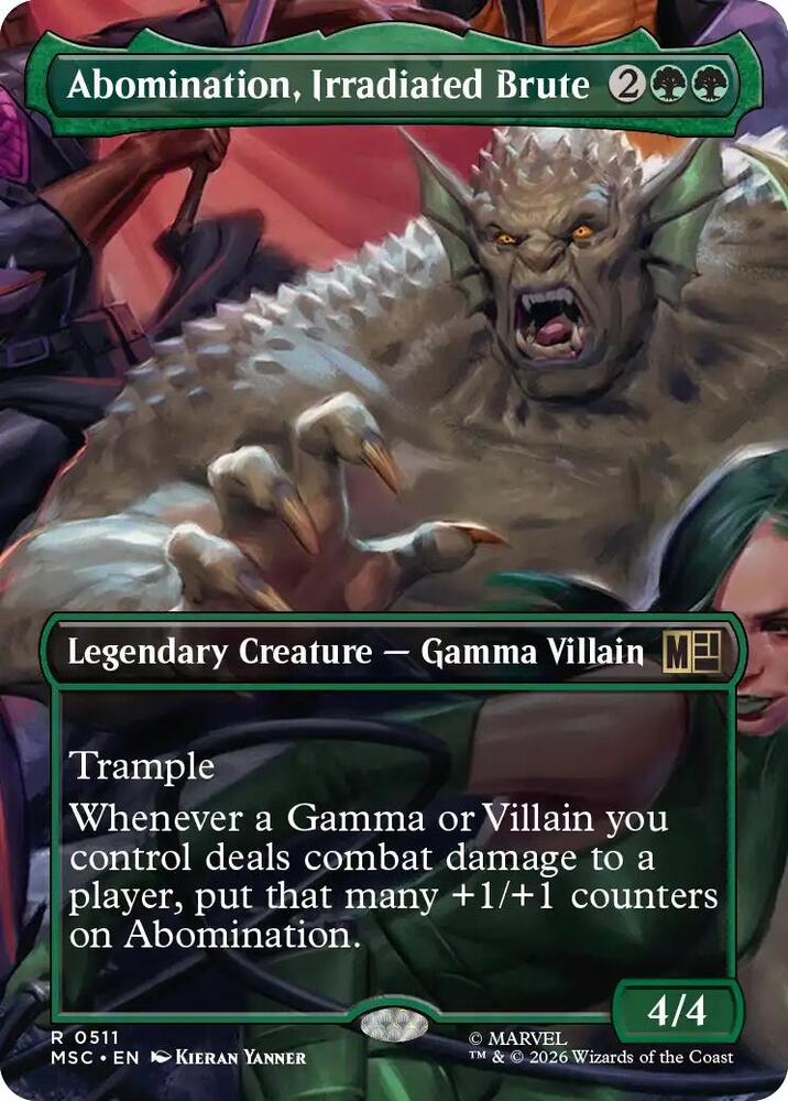 Abomination, Irradiated Brute (Borderless) #511 Commander: Marvel Super Heroes