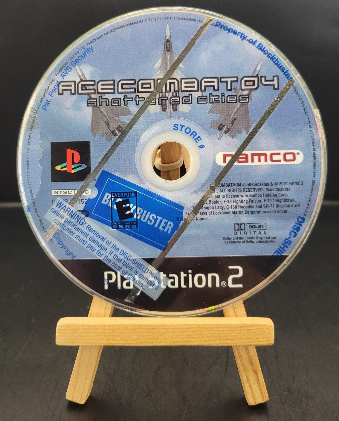 Playstation 2 Ace Combat 4 Shattered Skies (Disc Only) (Blockbuster Sticker)