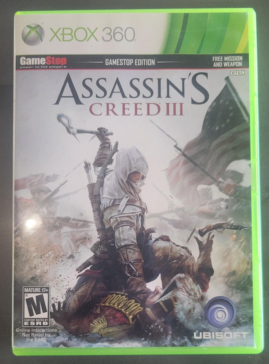 Xbox 360 Assassin's Creed III (Gamestop Edition) (No instructions)