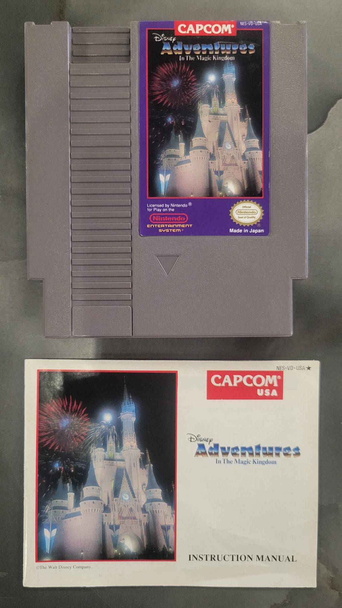 NES Adventures in the Magic Kingdom w/instruction book