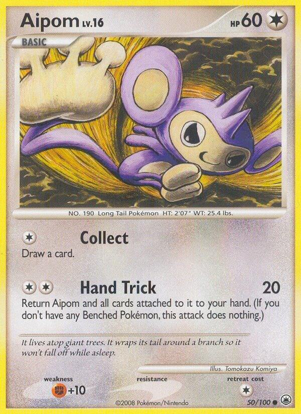 Aipom #50 REVERSE HOLOFOIL Majestic Dawn