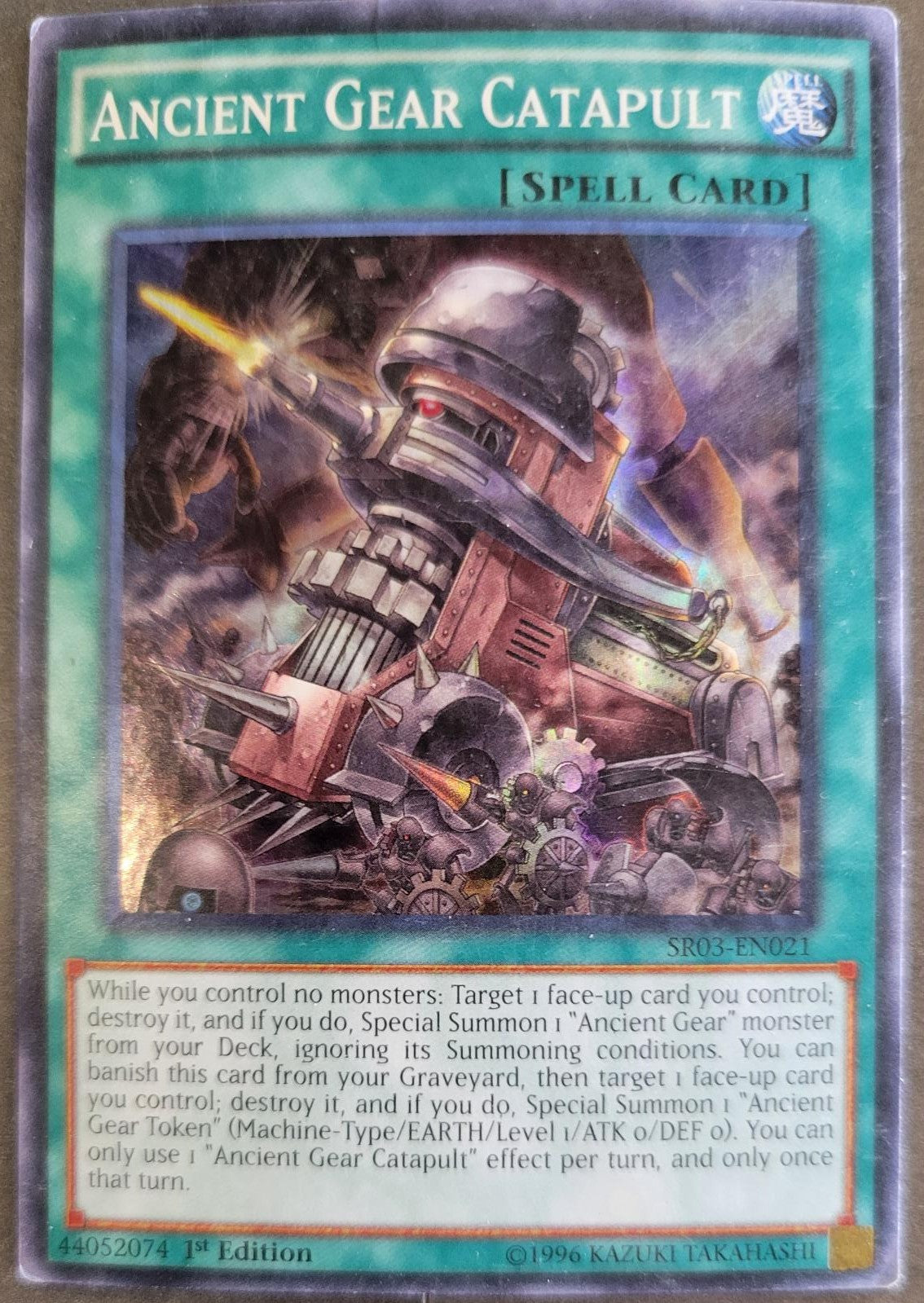 YuGiOh Machine Reactor Structure Deck Ancient Gear Catapult SR03-EN021 YuGiOh Machine Reactor Structure Deck Ancient Gear Catapult SR03-EN021