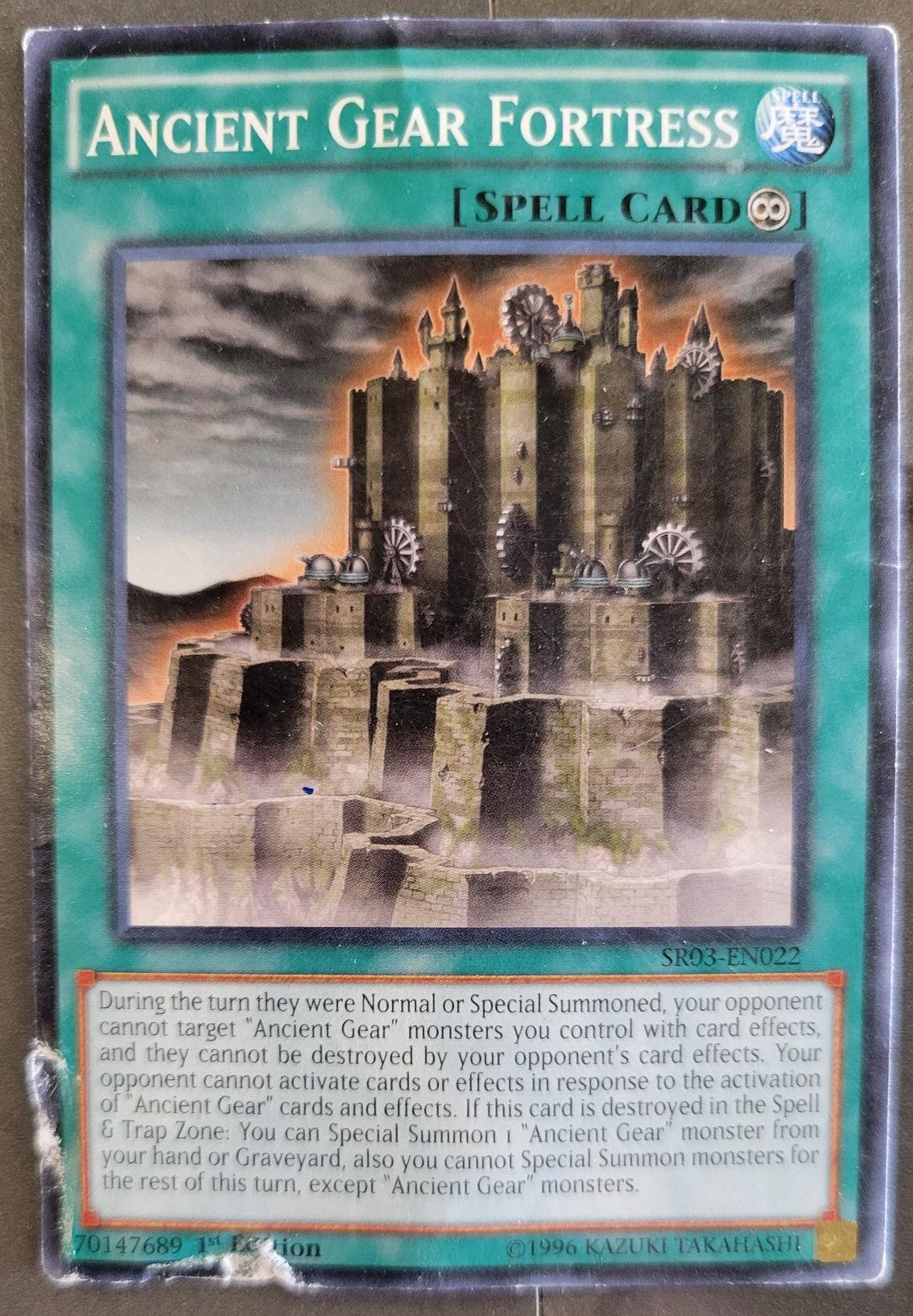 YuGiOh Machine Reactor Structure Deck Ancient Gear Fortress SR03-EN022 YuGiOh Machine Reactor Structure Deck Ancient Gear Fortress SR03-EN022