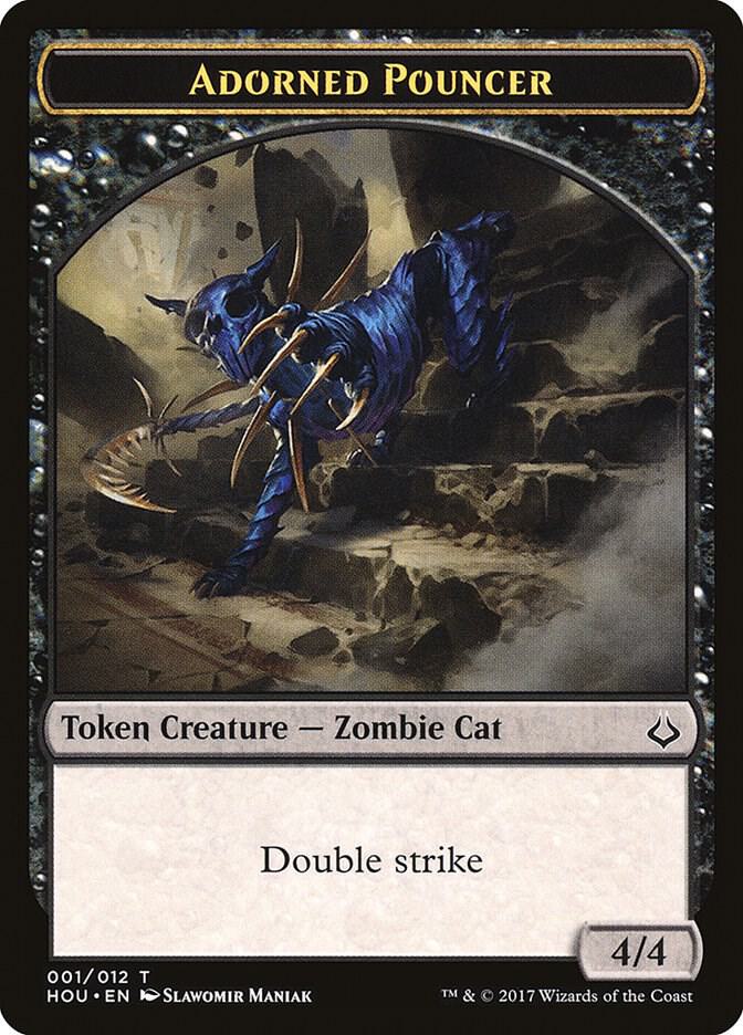 Adorned Pouncer Token #1 Hour of Devastation