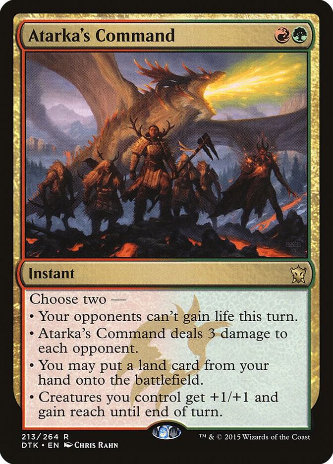 Atarka's Command #213 Dragons of Tarkir
