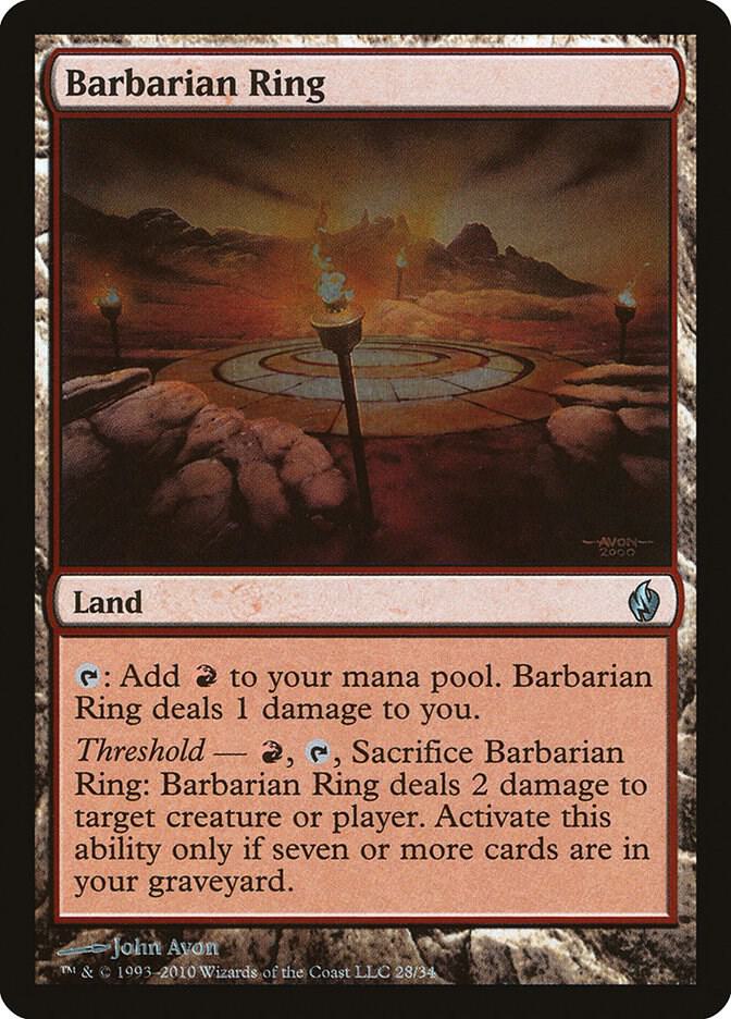 Barbarian Ring #28 FOIL Premium Deck Series: Fire and Lightning