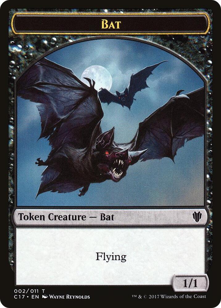 Bat // Vampire Double-Sided Token #2 // 4 Commander 2017