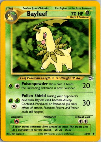 Bayleef (Unlimited) #29 Neo Genesis