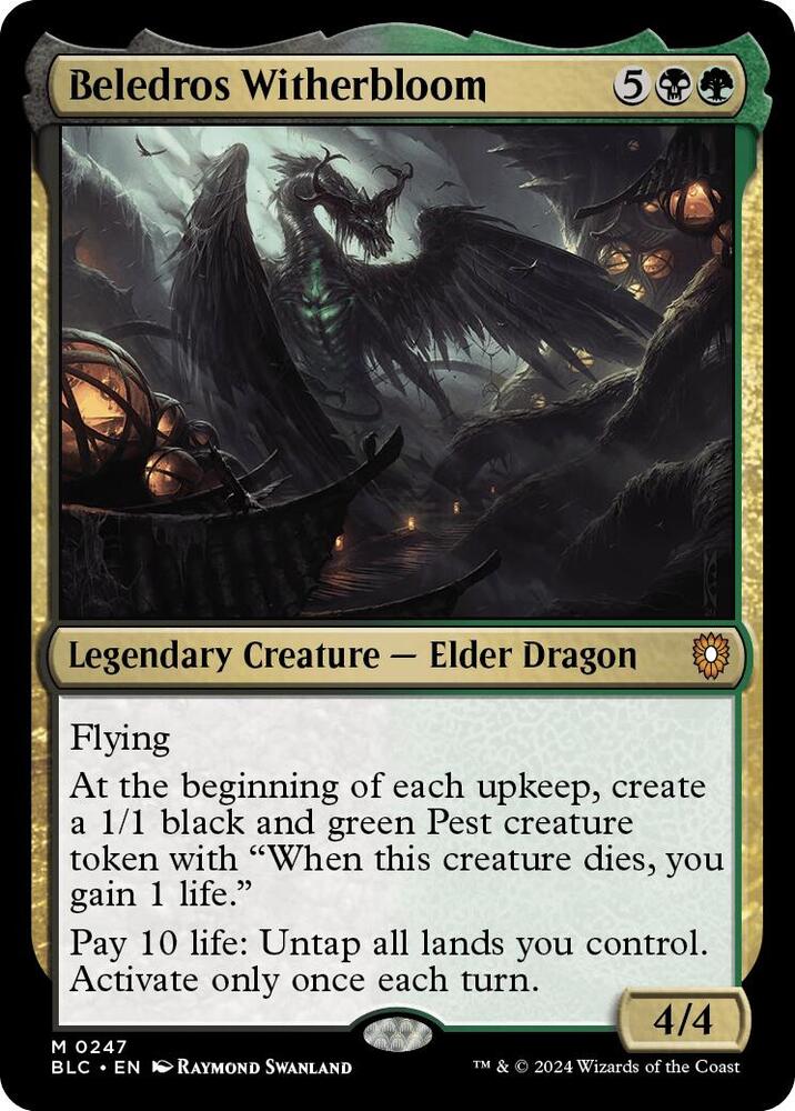 Beledros Witherbloom #247 Commander: Bloomburrow