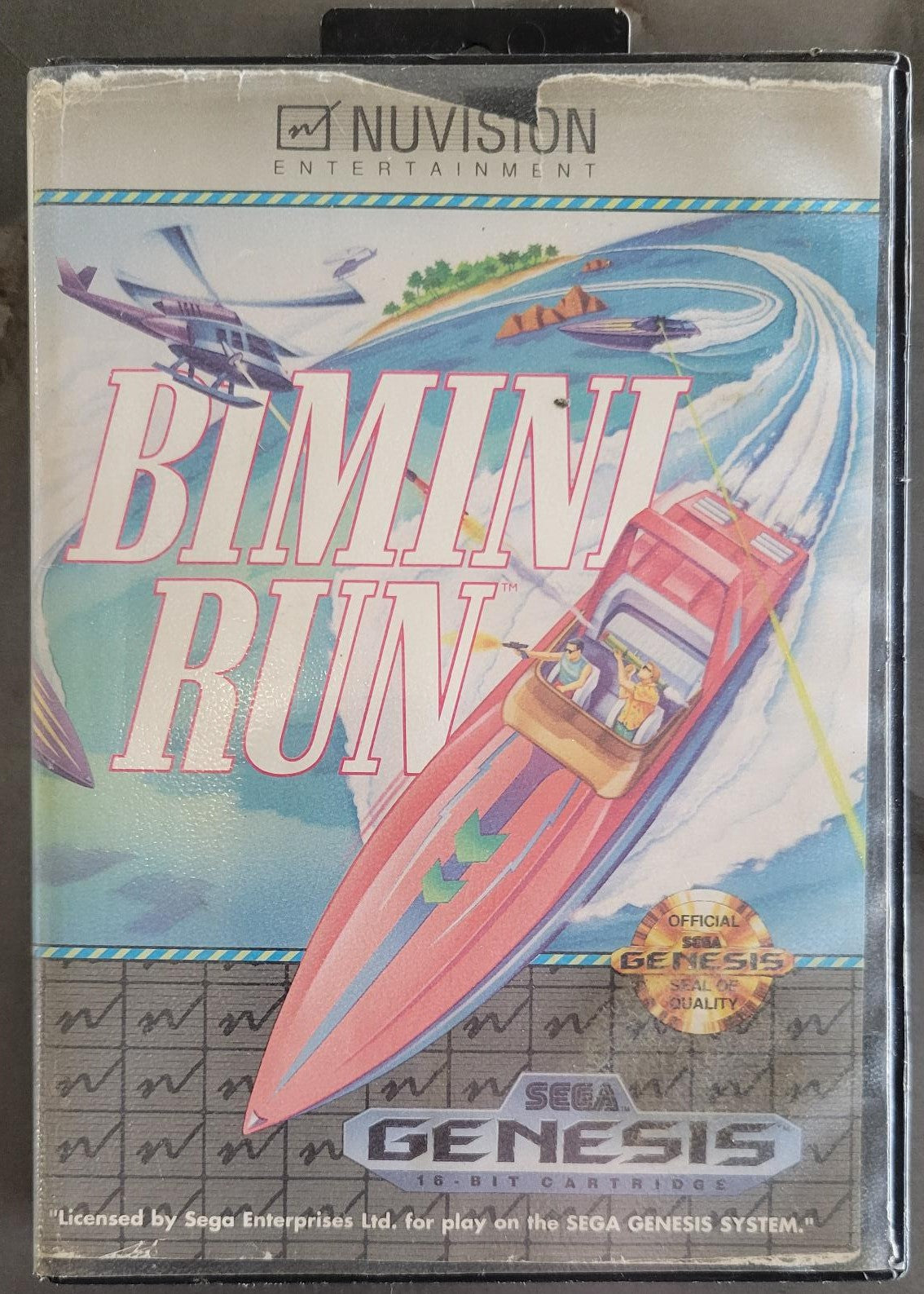 Genesis Bimini Run (No instructions, cover art damage, rental stickers on label)
