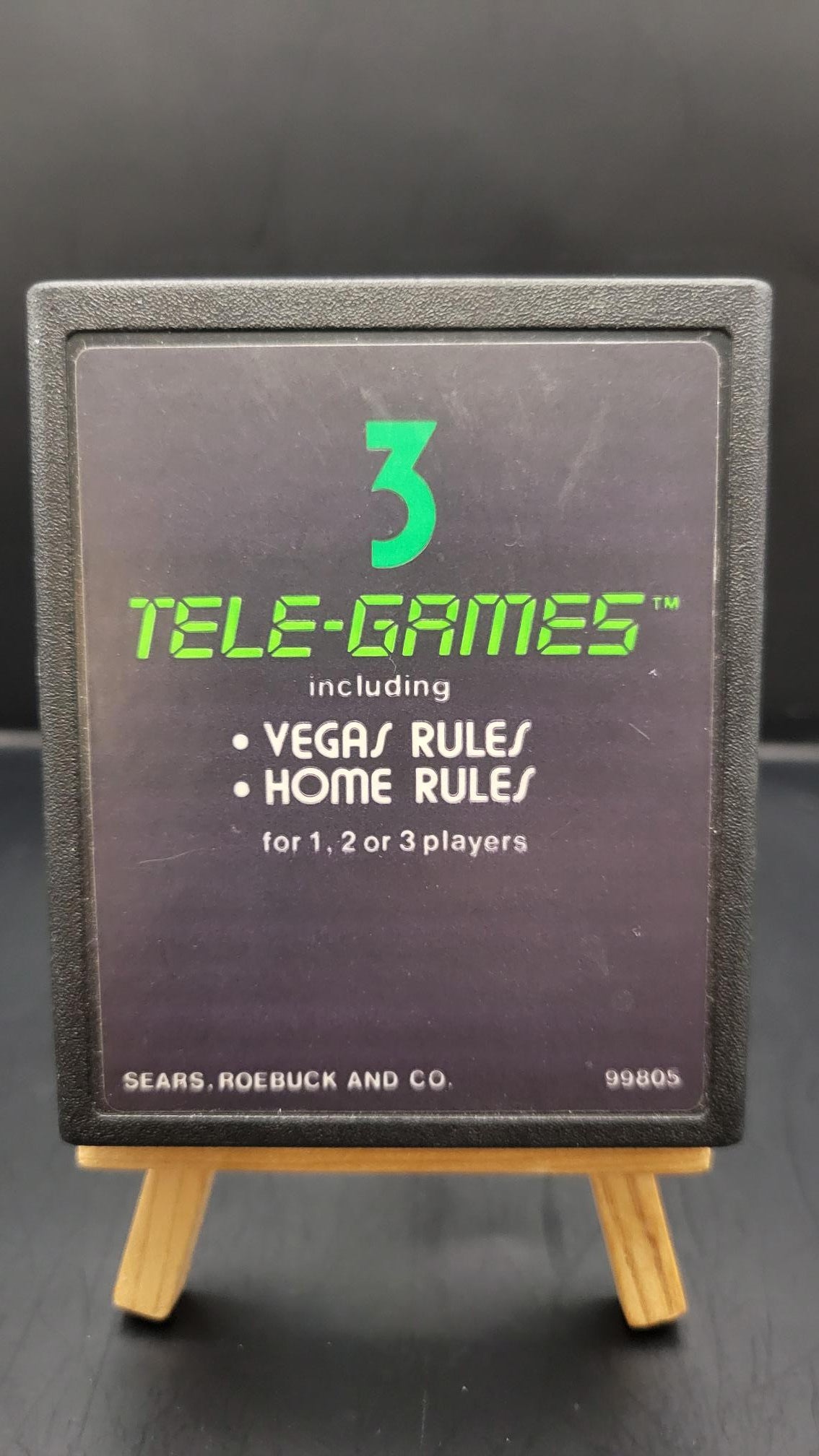Atari 2600 Blackjack (Telegames) (Text Label)