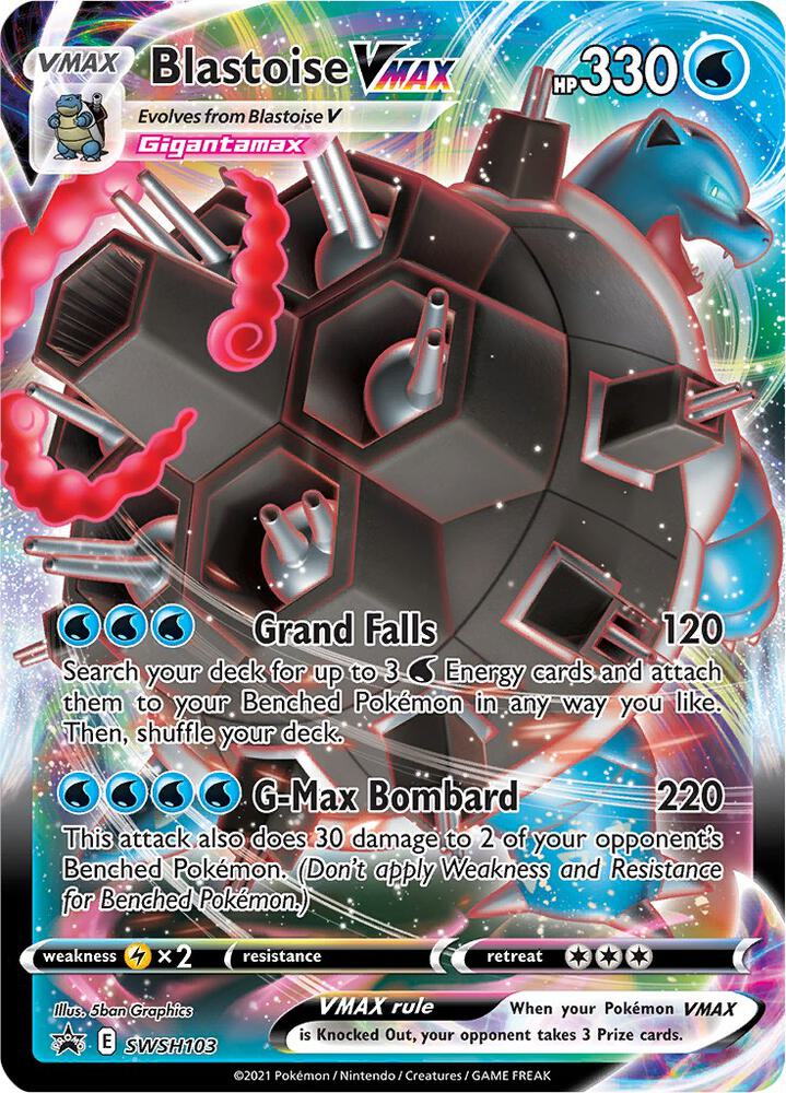 Blastoise VMAX #SWSH103 SWSH: Sword & Shield Promo Cards