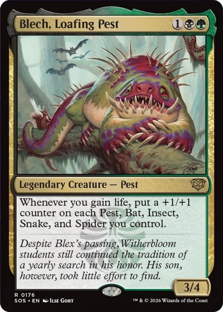 Blech, Loafing Pest #176 Secrets of Strixhaven
