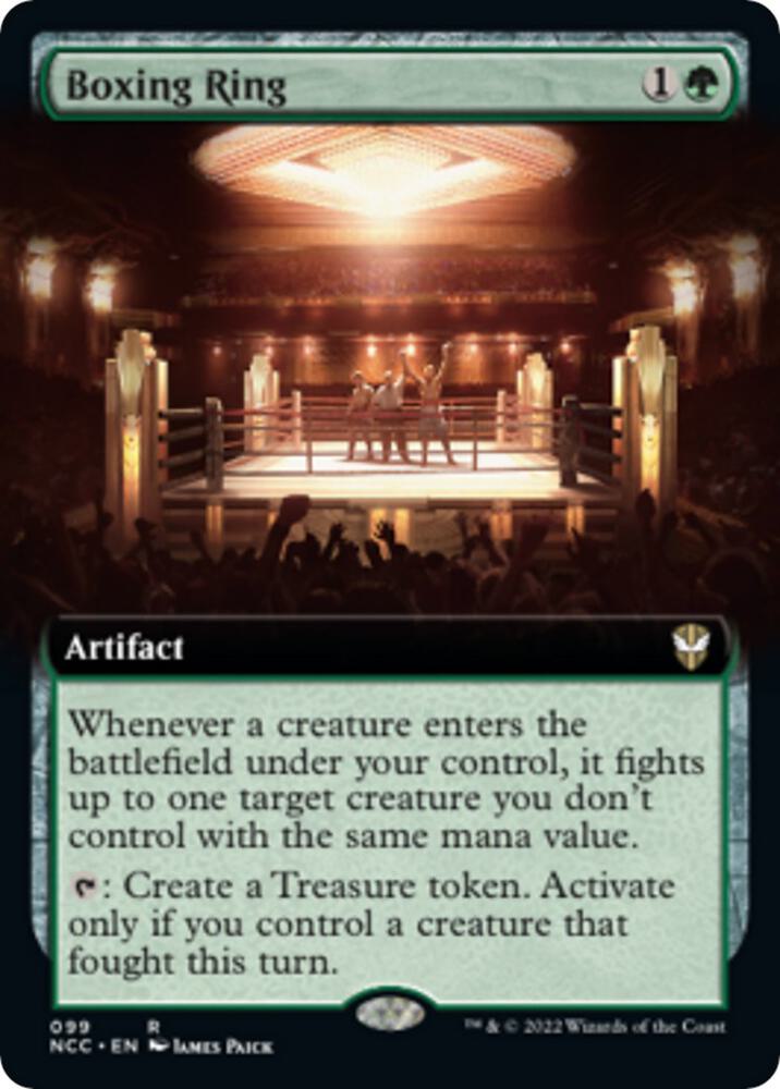 Boxing Ring #99 (Extended Art) FOIL Commander: Streets of New Capenna