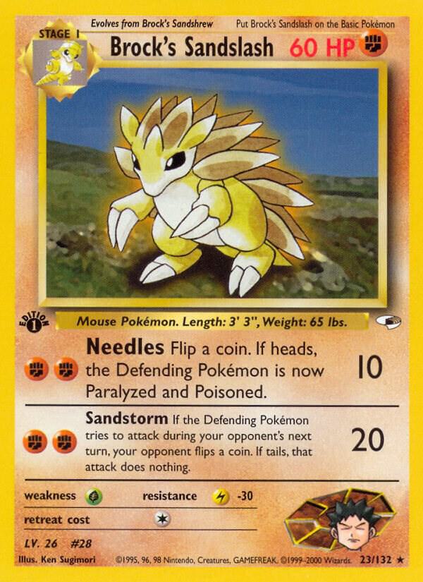Brock's Sandslash (Unlimited) #23 Gym Heroes