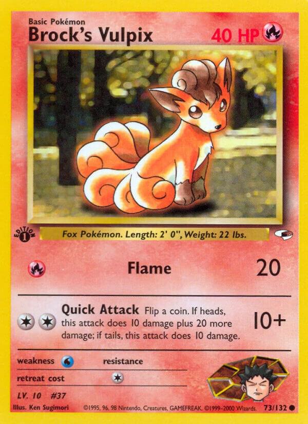 Brock's Vulpix (1st Edition) #73 Gym Heroes
