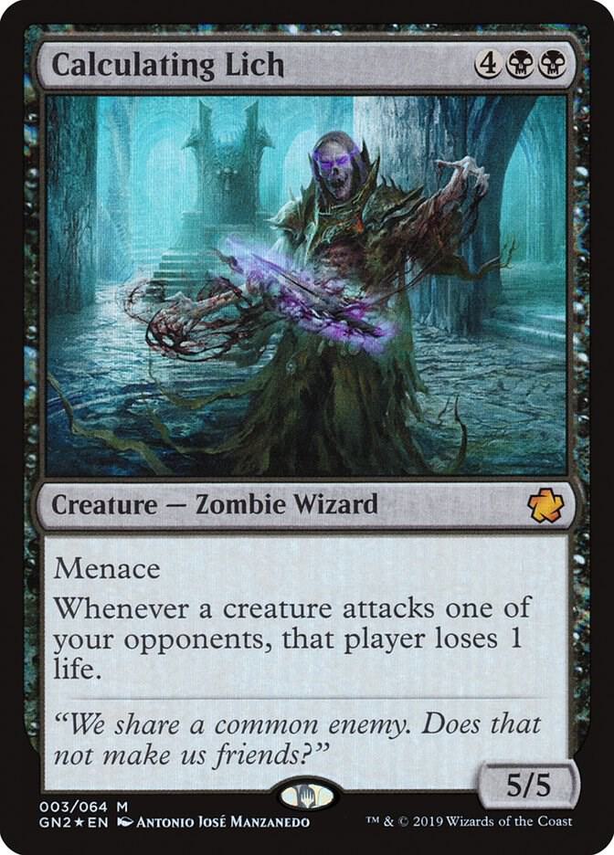 Calculating Lich #3 FOIL Magic Game Night 2019