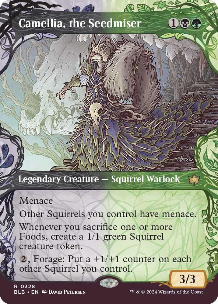 Camellia, the Seedmiser #328 (Showcase) Bloomburrow