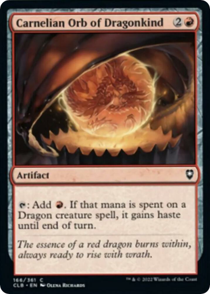 Carnelian Orb of Dragonkind #166 Commander Legends: Battle for Baldur's Gate