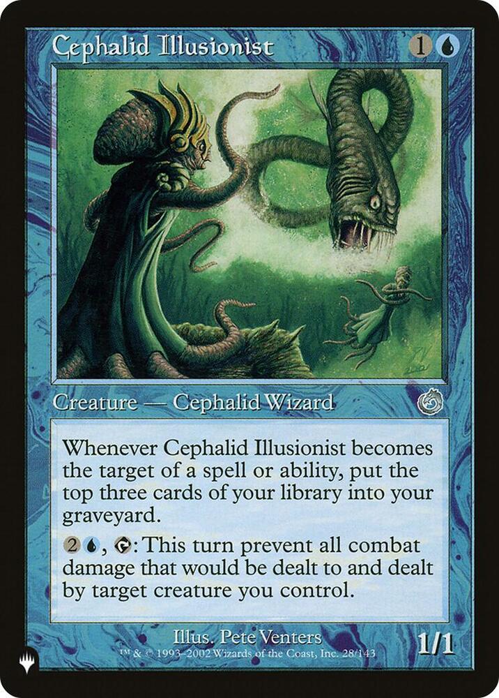 Cephalid Illustionist #28 The List Reprints