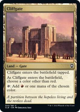Cliffgate #350 FOIL Commander Legends: Battle for Baldur's Gate