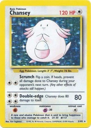 Chansey #3 HOLOFOIL Base Set