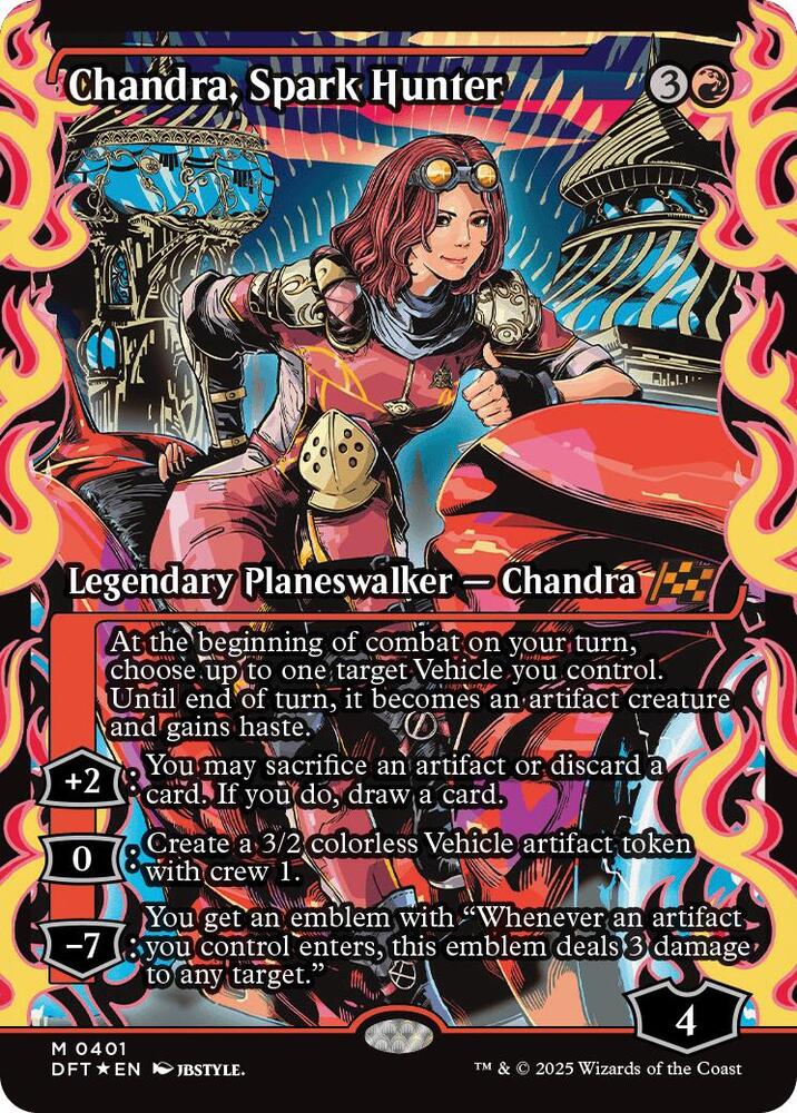 Chandra, Spark Hunter (Showcase) #401 FOIL Aetherdrift