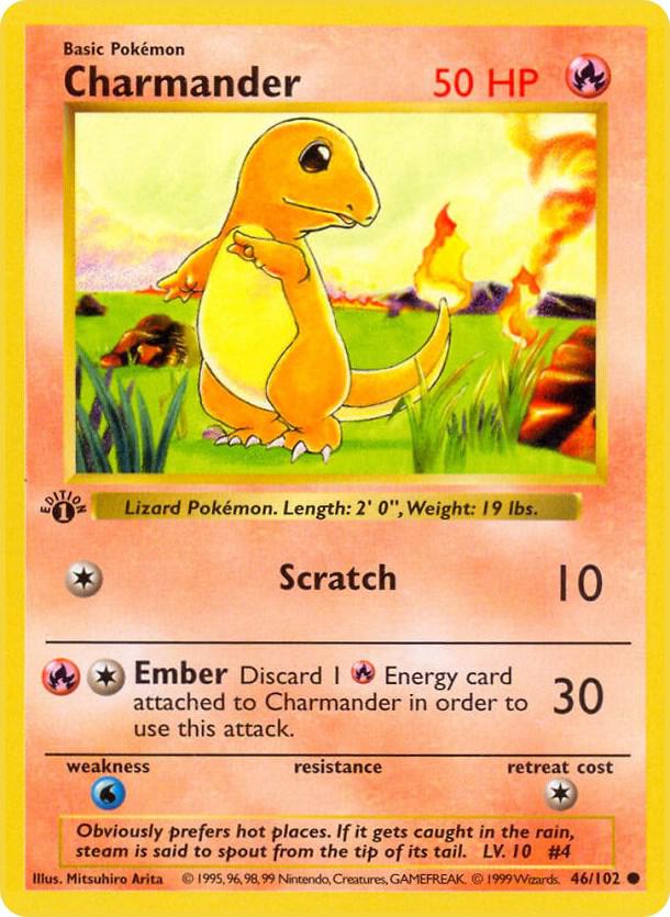 Charmander (Unlimited) #46 Base Set (Shadowless)