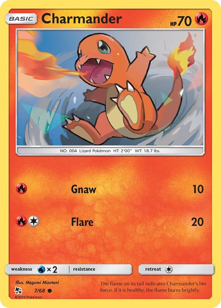 Charmander #7 REVERSE HOLOFOIL Hidden Fates