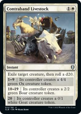 Contraband Livestock #12 FOIL Commander Legends: Battle for Baldur's Gate
