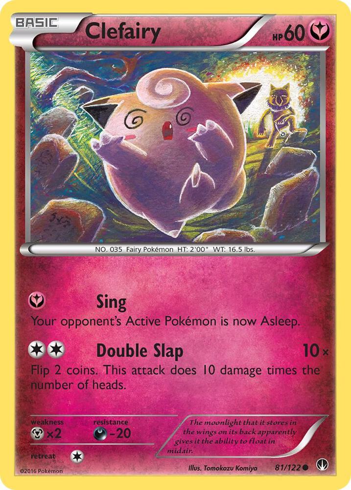 Clefairy #81 REVERSE HOLOFOIL XY - BREAKpoint