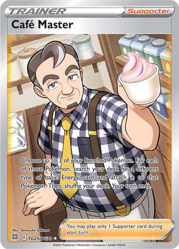 Cafe Master #TG25 SWSH09: Brilliant Stars Trainer Gallery