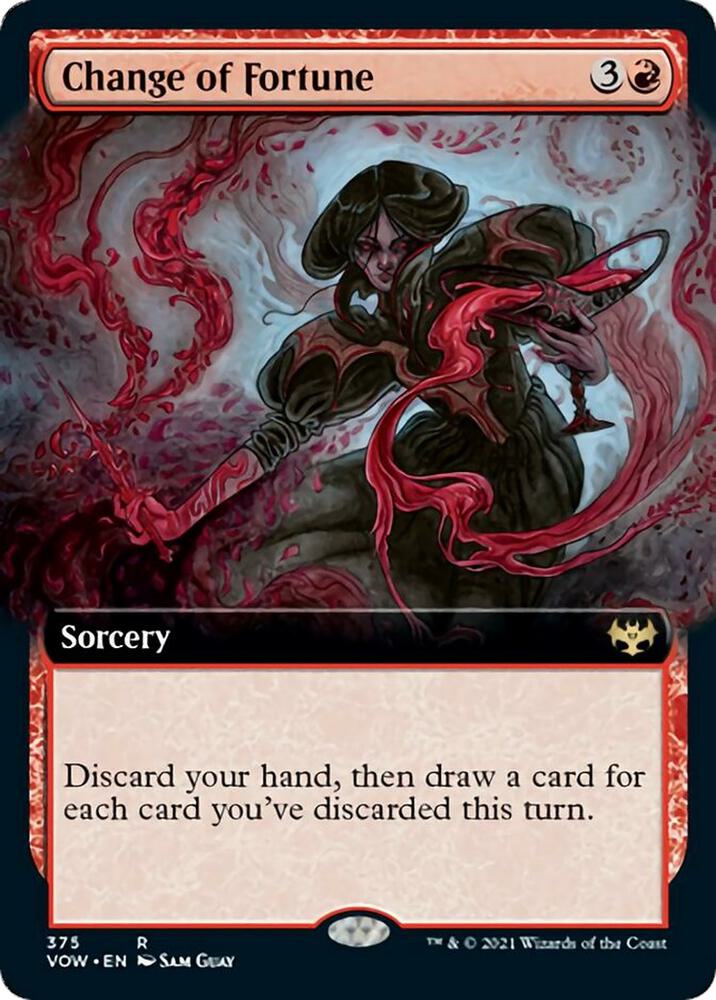 Change of Fortune (Extended Art) #375 FOIL Innistrad: Crimson Vow