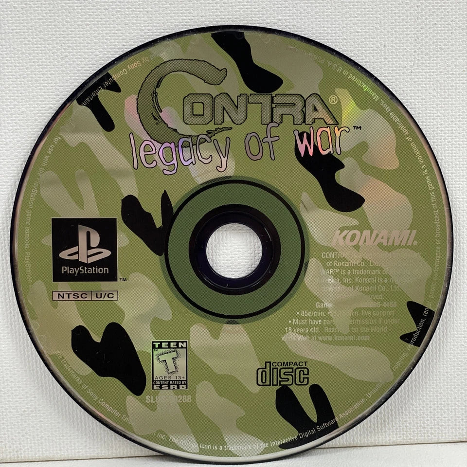 PS1 Contra: Legacy of War (Disc Only)