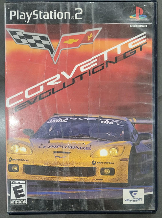 Playstation 2 Corvette Evolution GT (No instructions) (Water damage to cover-art)