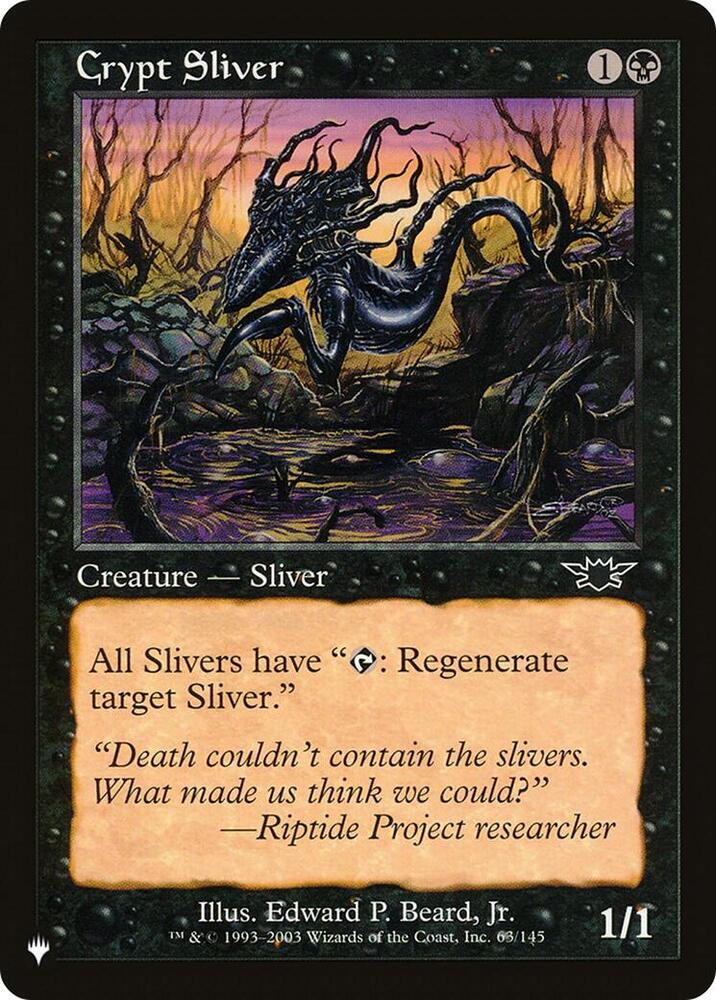 Crypt Sliver #63 The List Reprints