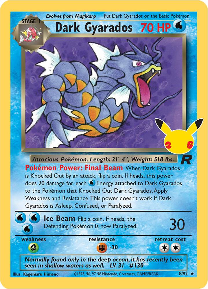 Dark Gyarados #8 Celebrations: Classic Collection