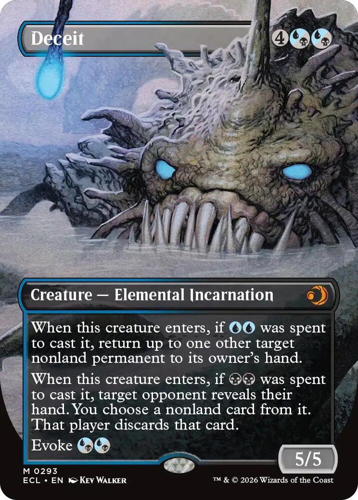 Deceit (Borderless) #293 FOIL Lorwyn Eclipsed