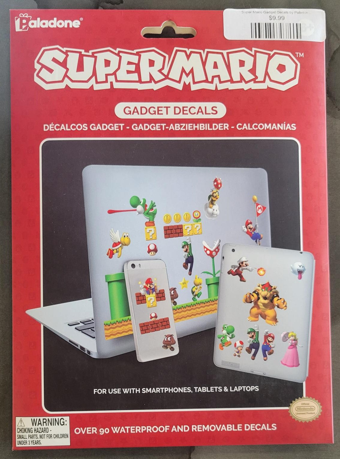 Super Mario Gadget Decals by Paladone NEW/SEALED